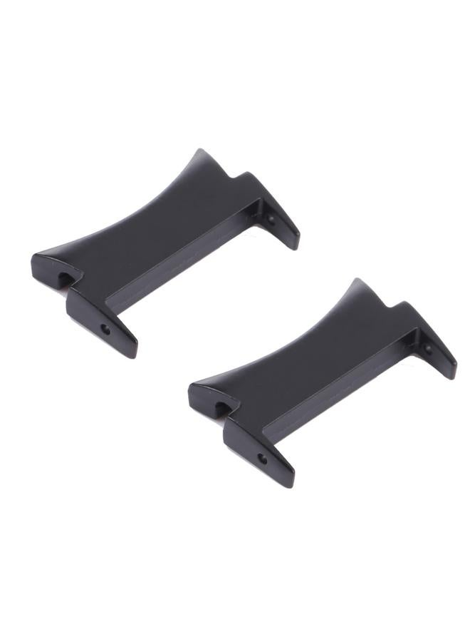 erorex 1 Pair For Samsung Galaxy Watch4 40mm / 44mm Smart Watch Watchband Connector Converter (Black) - Image 2