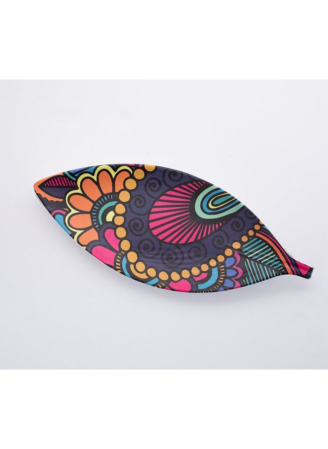 Bright Designs Melamine Matt Leaf Serving Plate 
Set of 2 (L 36cm W 15cm) Paisley  - Image 2