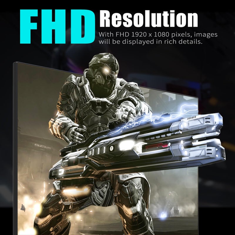 Viewedge 27 inch Gaming Monitor 240 Hz 1ms FHD 1920x1080 Computer Monitor, 110% sRGB HDR10 HDMI x 2 & DP x 2 Port, Built-in Speakers, Support Freesync and Wall Mount - Image 4