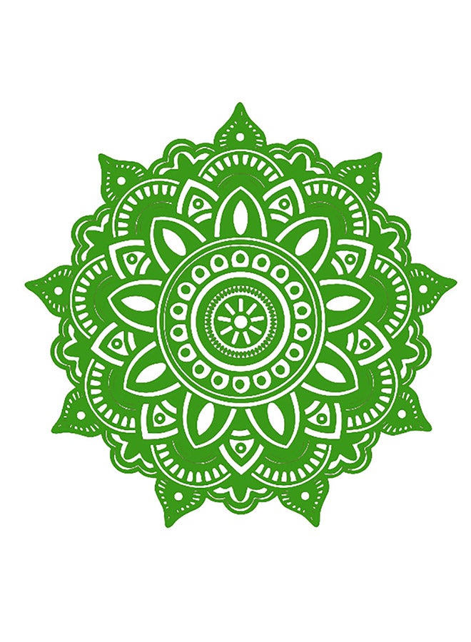 Voberry Mandala Flower Indian Bedroom Wall Sticker Green 20X17X1cm - Image 1
