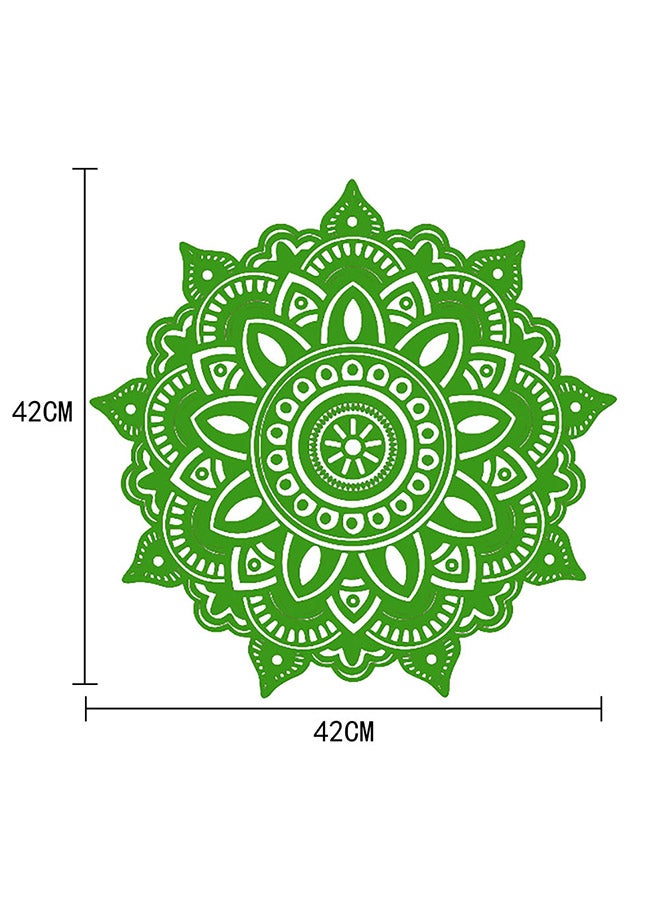 Voberry Mandala Flower Indian Bedroom Wall Sticker Green 20X17X1cm - Image 2