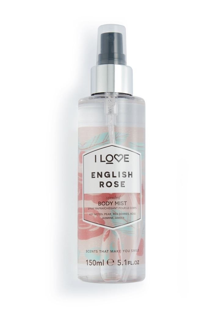 I Love I Love English Rose Scented Body Mist - Floral Body Mist Fragrance - Long Lasting Body Spray with Natural Fruit Extracts - Jasmine and Rose - 5.1 oz - Image 2