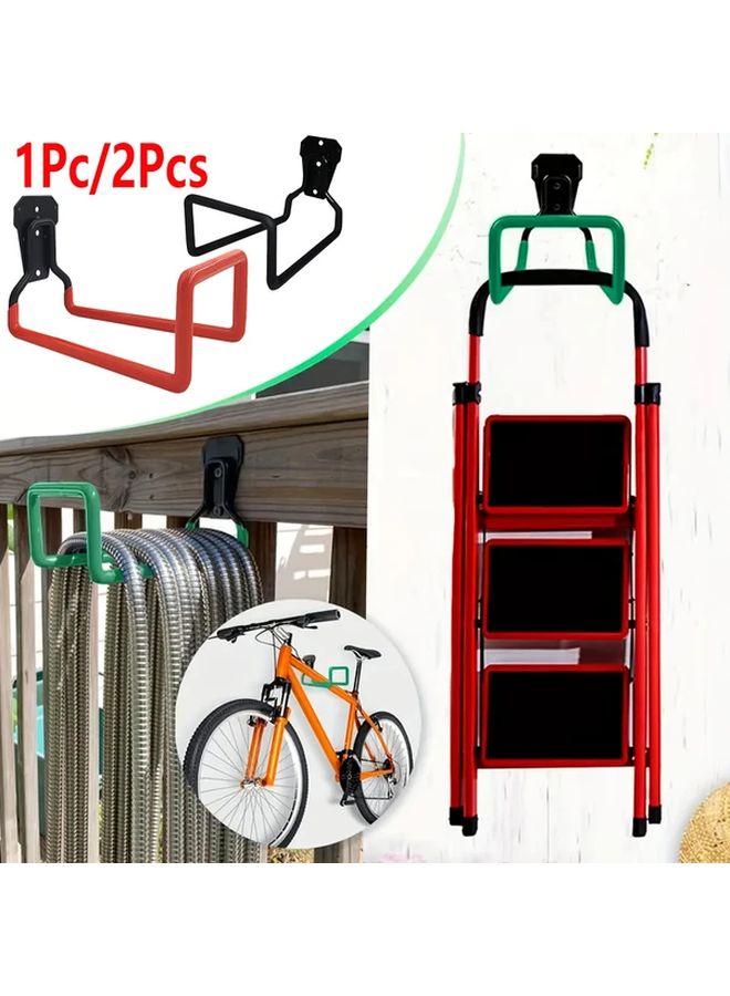 1pc Heavy Duty Metal Wall Mounted Storage Hook Tool Rack Sunshine Orange - Image 2