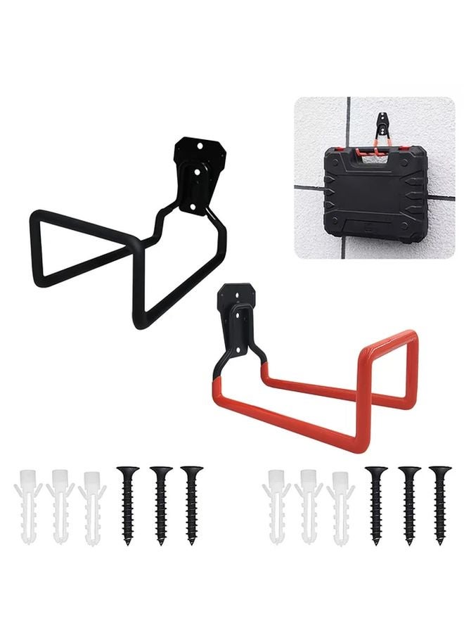 1pc Heavy Duty Metal Wall Mounted Storage Hook Tool Rack Sunshine Orange - Image 1