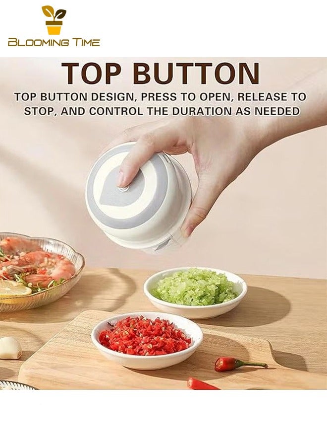 BLOOMING TIME Garlic Masher Wireless Mini Home Garlic Press Auxiliary Food Processor Electric Garlic Masher Portable Garlic Masher - Image 3