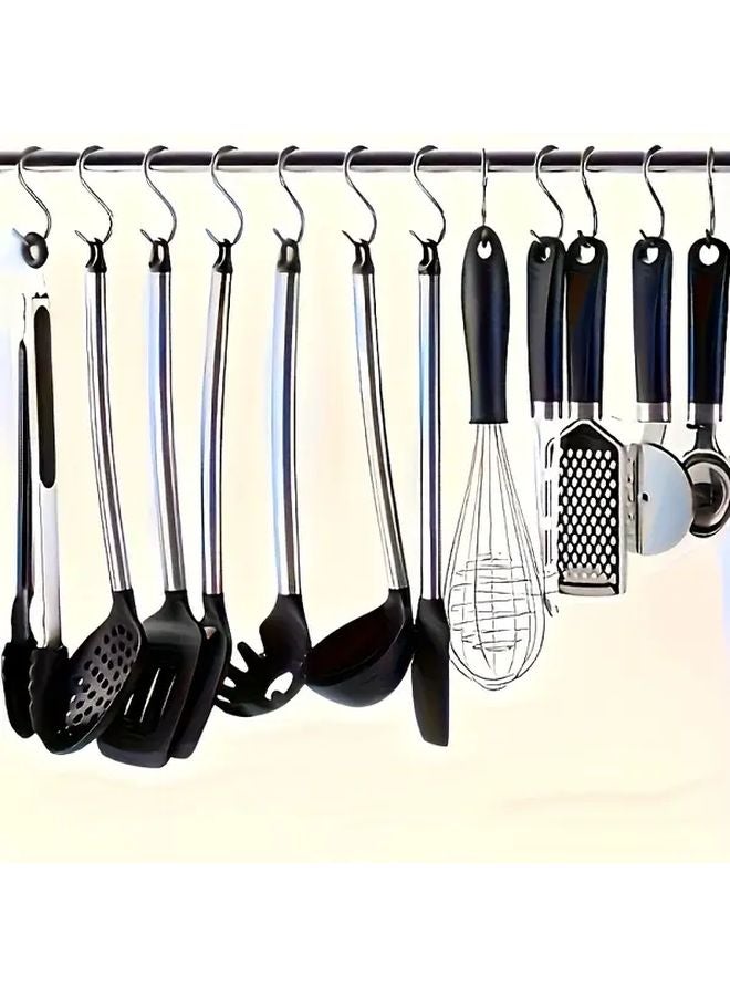 10pcs S Size Heavy Duty S Hooks Thickened Rust Resistant Multi Functional Metal Hooks - Image 4