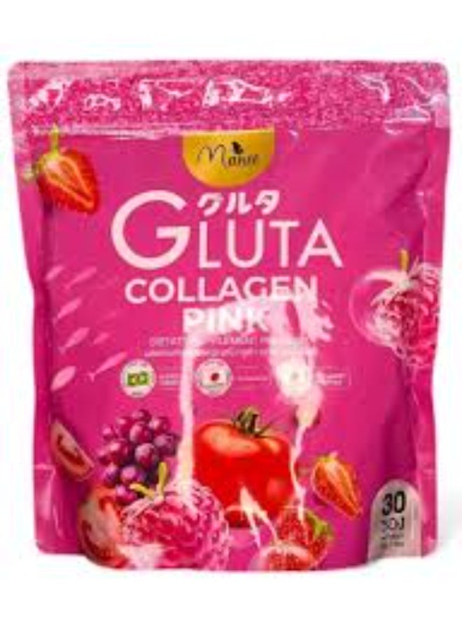 Manee Gluta Collagen Pink - 30 Sachets × 10g