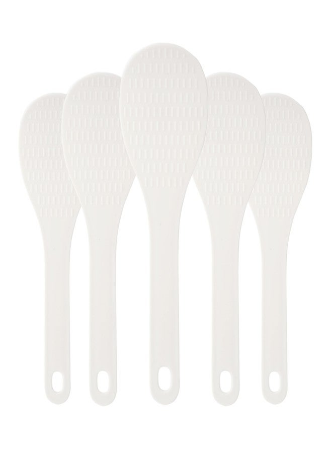 OFXDD Rice Paddle Plastic - Non Stick Rice Spatula for Kitchen - Serving Rice Spoon Paddle - Rice Scooper, Cooking Utensil for Multicooker, 5 Pcs - Image 1