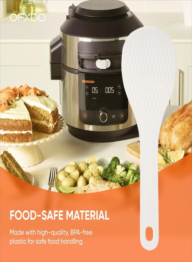 OFXDD Rice Paddle Plastic - Non Stick Rice Spatula for Kitchen - Serving Rice Spoon Paddle - Rice Scooper, Cooking Utensil for Multicooker, 5 Pcs - Image 4