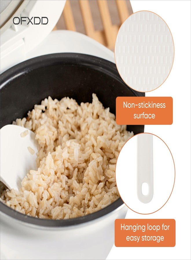 OFXDD Rice Paddle Plastic - Non Stick Rice Spatula for Kitchen - Serving Rice Spoon Paddle - Rice Scooper, Cooking Utensil for Multicooker, 5 Pcs - Image 3