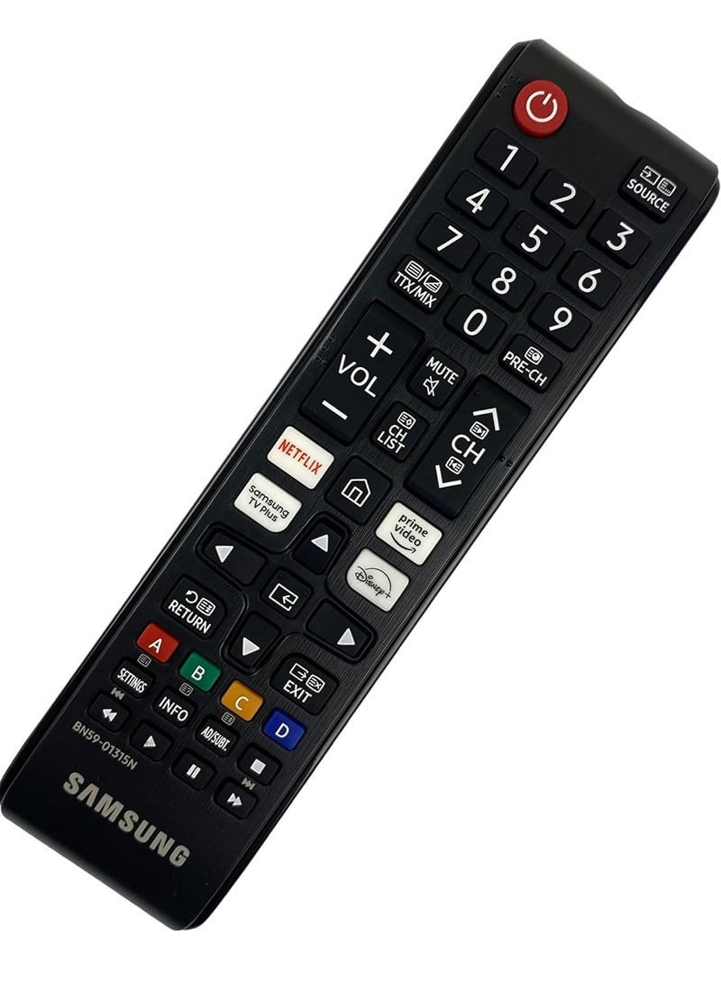 PopZa BN59-01315N Remote Control for Samsung Smart TVs Includes Netflix, Disney Plus, Prime Video Shortcuts, Samsung TV UN43TU7000F, UN50TU7000F, UN55TU7000F, UN43RU7100, UN43RU7200 with battery - Image 3