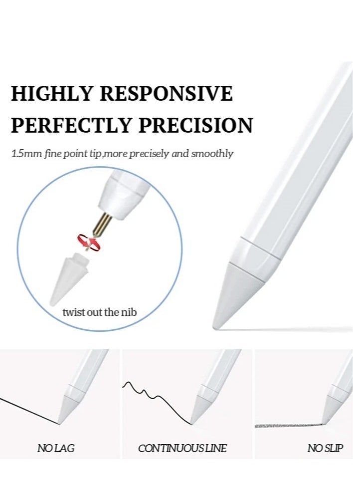 COMPATIBLE  For Apple Pencil 2 Stylus Pen for iPad Air 5 Air 4 Pro 11 12 9 2021 Mini 6 for Apple Pencil