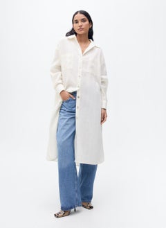 Casual Linen Long Shirt