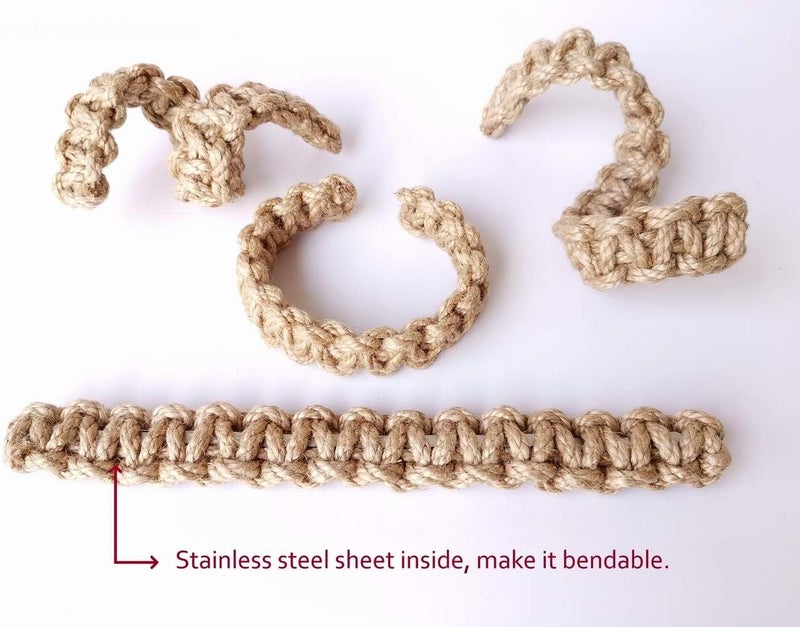 Elkpruu Braided Curtain Tiebacks for Drapes, Rustic Curtain holdbacks Set of 4, Handmade Curtain Ties for Sheer/Light Weight Drapes - Image 5