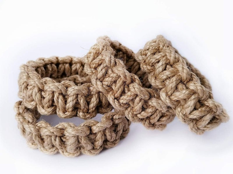 Elkpruu Braided Curtain Tiebacks for Drapes, Rustic Curtain holdbacks Set of 4, Handmade Curtain Ties for Sheer/Light Weight Drapes - Image 2