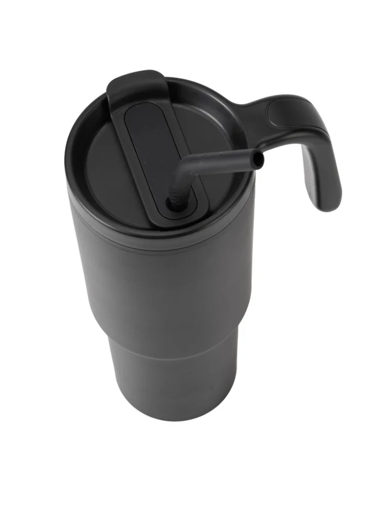 Hans Larsen black Hans Larsen Forza 360 Recycled Stainless Steel Tumbler Eco-Friendly Spill-Proof Tumbler with 360° Branding  Best for Corporate Gifting, Men Women & Kids - 900 ml Black  | Best Price UAE