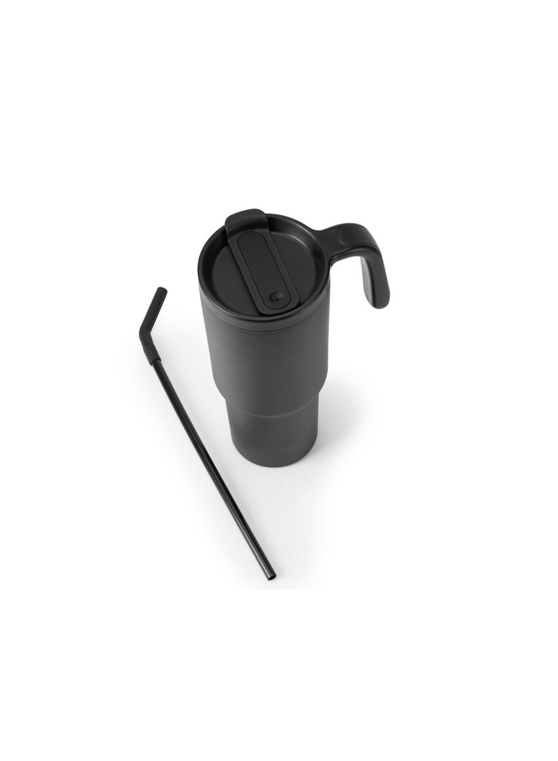 هانز لارسن كوب هانز لارسن فورزا  من الفولاذ المقاوم للصدأ المعاد تدويره مقاوم للانسكاب بسعة  مل أسود - Image 2