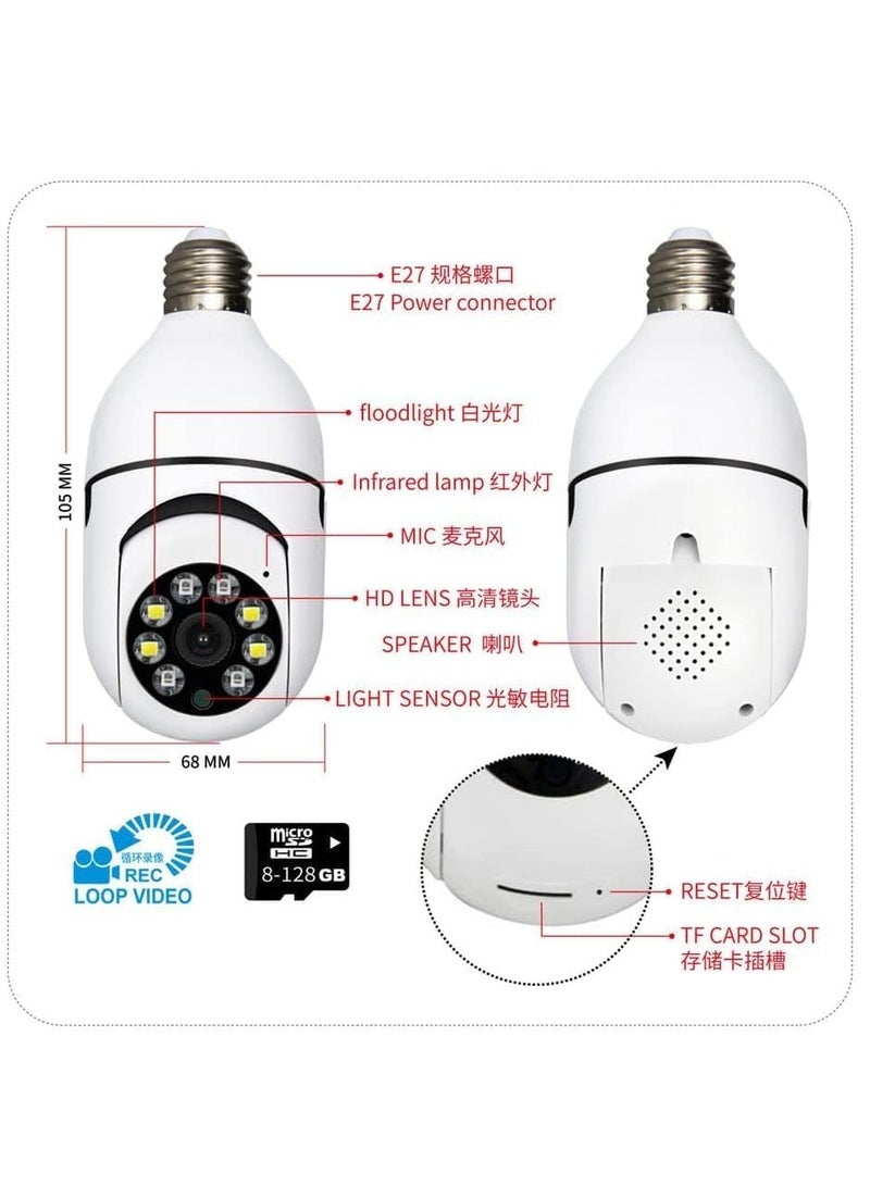 ELTRAZONE كاميرا ذكية منزلية جديدة بدقة 1080p مع واي فاي، مراقبة داخلية مع رؤية ليلية، مراقبة مع تطبيق iOS و Android، متوافقة مع Google Home من أجل الأمان - Image 5