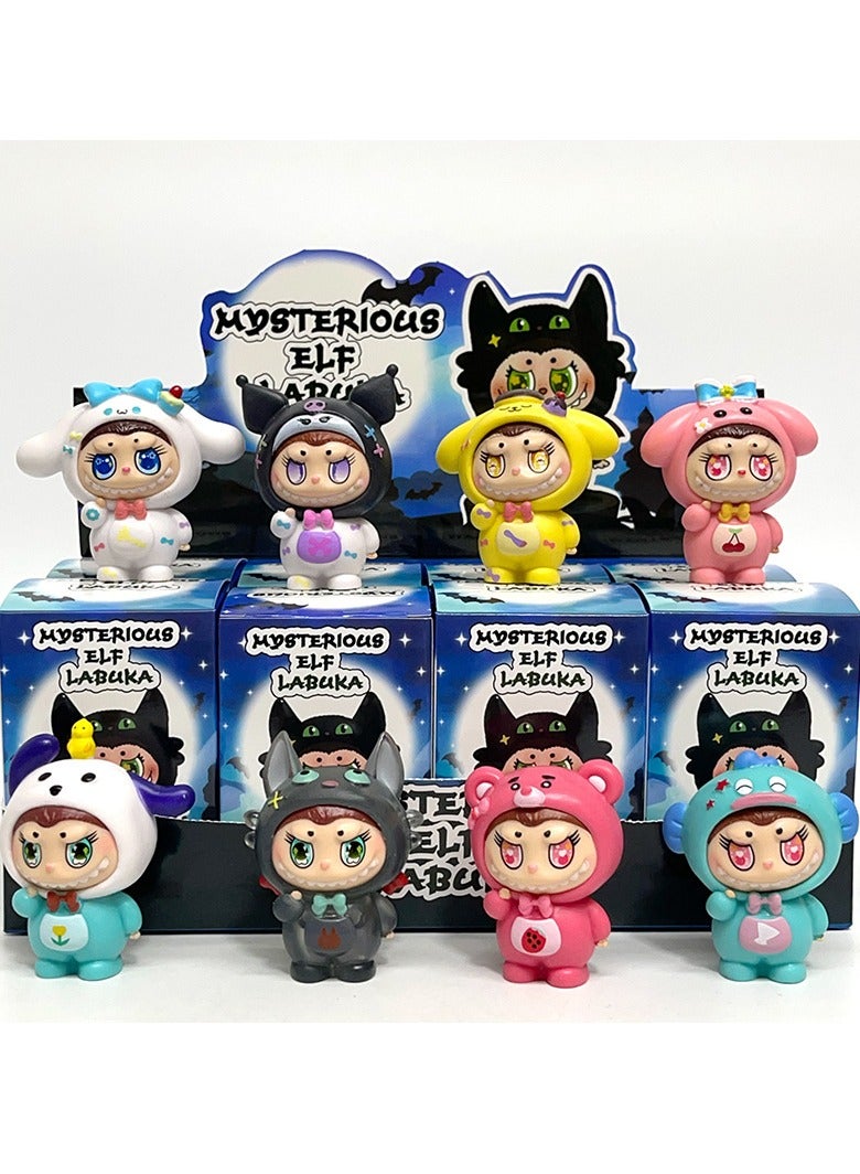 general Mysterious Bukalabu labubu blind box, tide play, figure series doll desktop ornament for family and friends (8-10cm) - Image 2