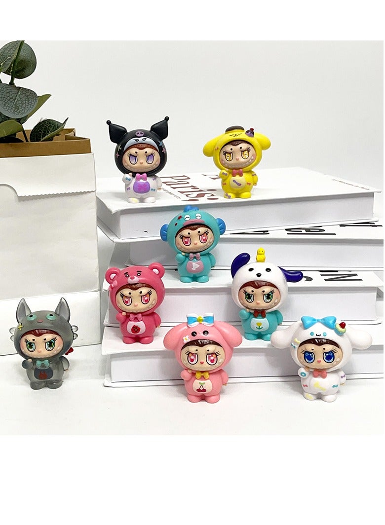 general Mysterious Bukalabu labubu blind box, tide play, figure series doll desktop ornament for family and friends (8-10cm) - Image 4