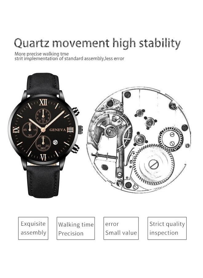 Geneva - Men's Fashion Style Quartz Analog Watch - Image 1