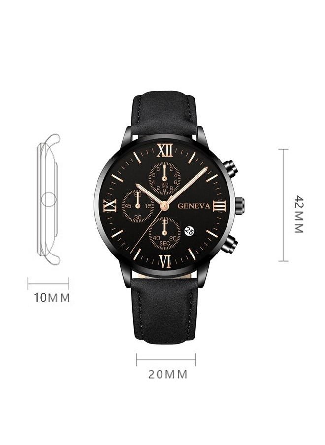 Geneva - Men's Fashion Style Quartz Analog Watch - Image 1