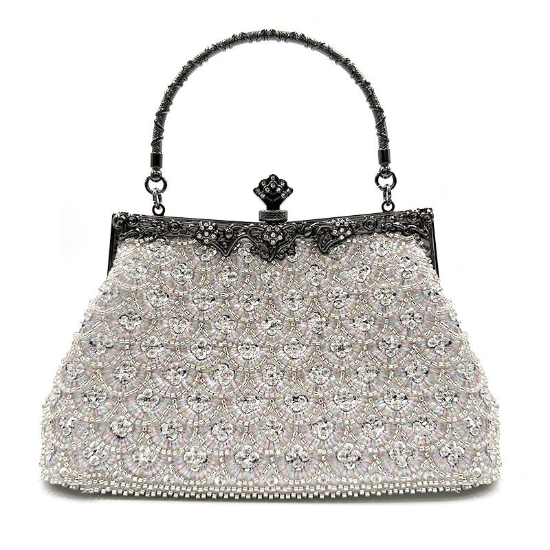 Women'S Bag Embroidery New Dinner Bag Hand-Held Women'S Bag Fish Scale Banquet Handbag 12-5 - Image 2