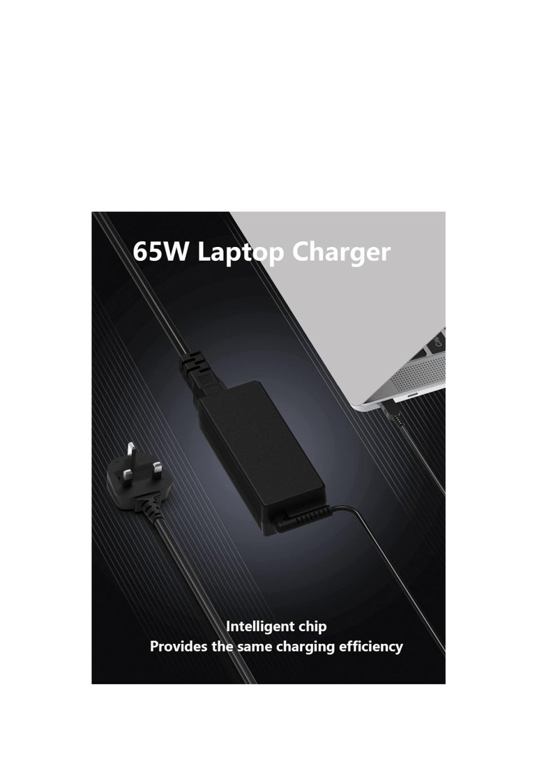 Terabyte 65W Laptop Charger for Lenovo,Yellow Adapter for Lenovo T430 T440 T450 T460 T560 E431 E440 E531 E540,Yoga 2 11 11S 13,Thinkpad X/E/S/L/B/U/T/K/Z/Y/G/Yoga Ideapad Power Supply(Not Type C) - Image 3