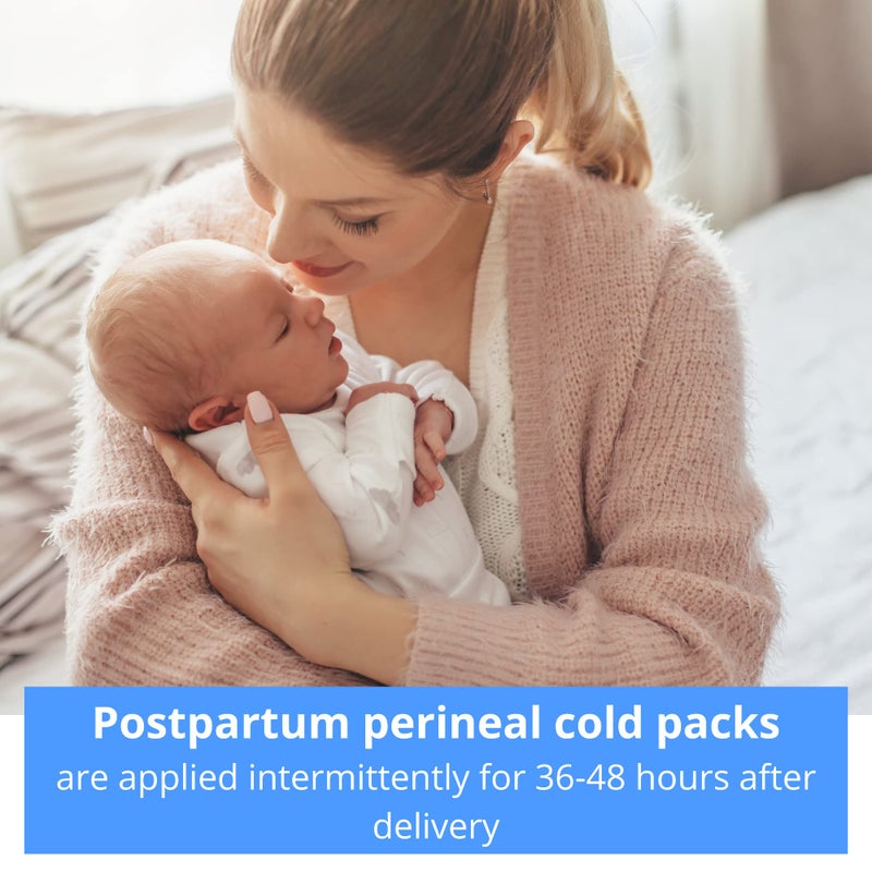 Medline Deluxe Perineal Cold Packs with Adhesive Strip, 4.5" x 14.25", Pack of 24, Ideal for Postpartum Perineal Care - Image 4