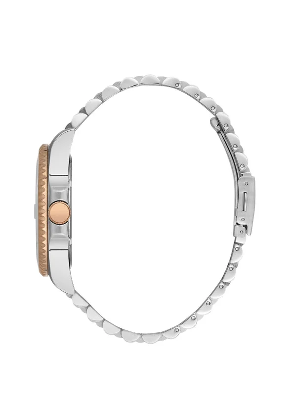 BEVERLY HILLS POLO CLUB Beverly Hills Polo Club BP3126X.550 Men's Analog Display Watch & Metal Strap Silver