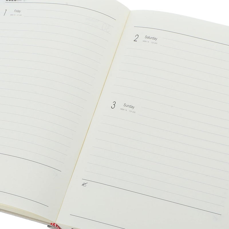 2026 Thickened A5 Daily Planner Notebook With Black White Index Green Cover For Office Home Use - Image 4