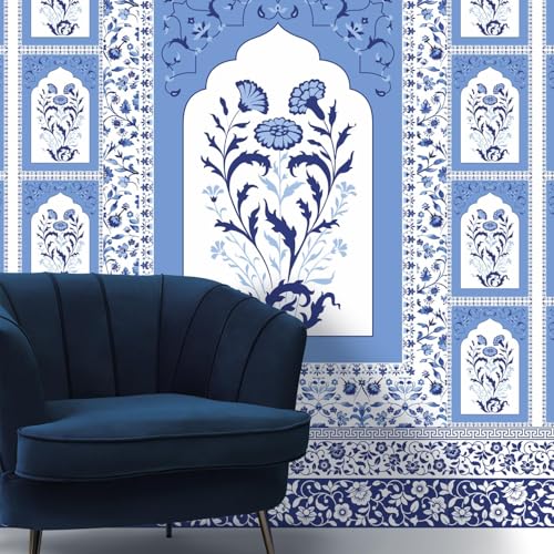 PAPER PLANE DESIGN Traditional Pattern Wallpaper & Exquisite Ethnic Mural Wallpaper.(DS 03) 12 FEET X 15 FEET (Non Woven Prime - Non Adhesive, 180, Square Feet) - Image 4