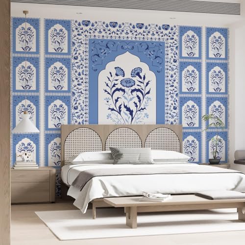PAPER PLANE DESIGN Traditional Pattern Wallpaper & Exquisite Ethnic Mural Wallpaper.(DS 03) 12 FEET X 15 FEET (Non Woven Prime - Non Adhesive, 180, Square Feet) - Image 2