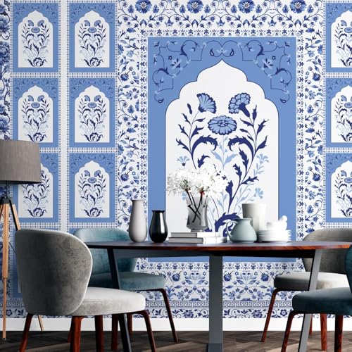 PAPER PLANE DESIGN Traditional Pattern Wallpaper & Exquisite Ethnic Mural Wallpaper.(DS 03) 12 FEET X 15 FEET (Non Woven Prime - Non Adhesive, 180, Square Feet) - Image 5