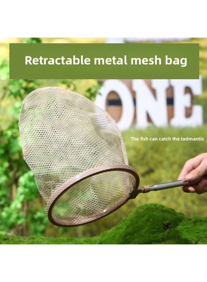 Children's Outdoor Adventure Magnifier Insect Trapper Tool Insect Net Observation Box erfly Clip Toy-Specifications:Large Observation Cage Coffee Color + Mesh Bag, Free Tweezers  - Image 5