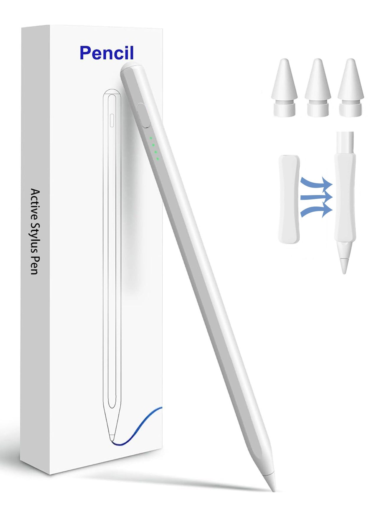 2025 Newest Stylus Pen for iPad(2018-2025)-13 Mins Fast Charge with Tilt Sensitivity & Palm Rejection for iPad 11/10/9/8/7/6th Gen, Air 7/6/5/4/3/M3/M2, Pro 13"/12.9"/11"/M4, Mini 7/6/5th