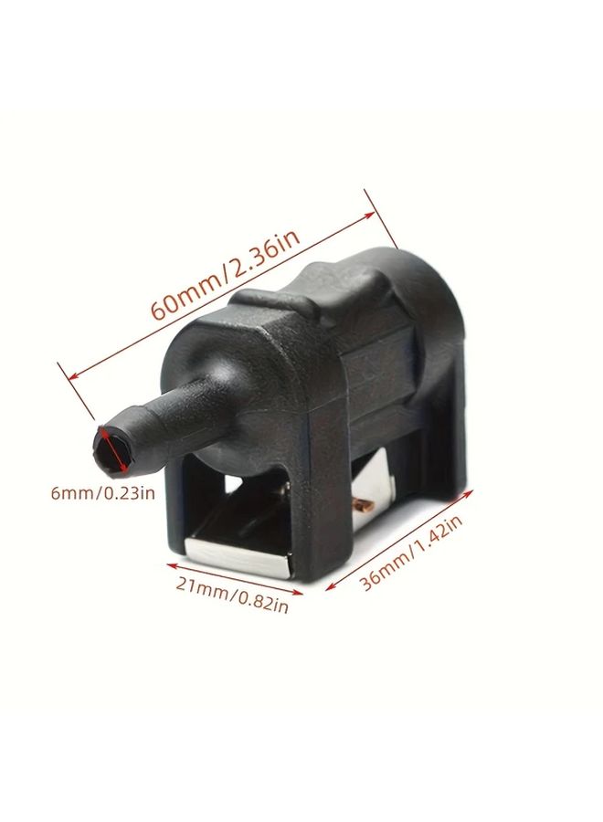 Fuel Tank End Female Section Adapter 4pcs 6Mm Hose For Outboard Motor Jet - Image 2