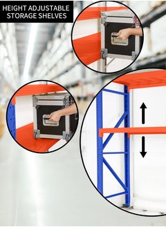 Toshionics 4-Layer Heavy Duty Storage Rack - 200KG Per Shelf - 200x60x200 cm - Easy to Install - Industrial Metal Shelving for Warehouse, Garage, Home, Office, Kitchen, Retail, Supermarket, Workshop, Pantry, Store, Factory, Shop, Basement, Utility Room, Storage Unit - Adjustable, Durable Steel Shelves  - Image 5