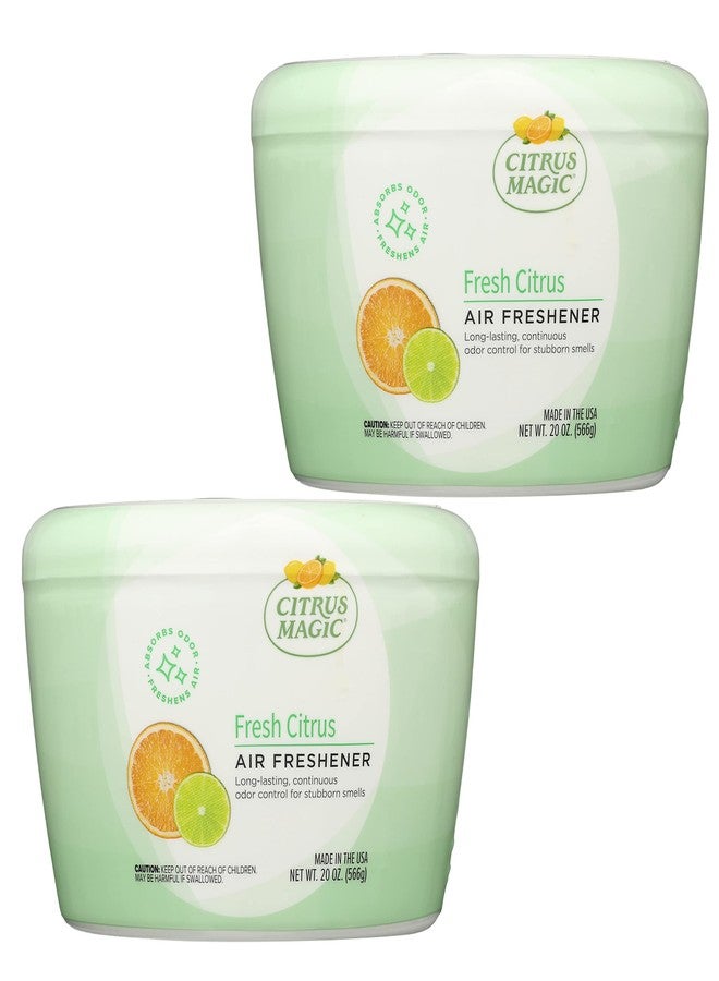 Citrus Magic Odor Absorbing Solid Air Freshener, Fresh Citrus, 20-Ounce, Pack of 2 - Image 1