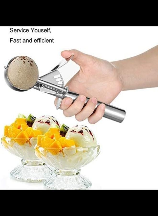 Cookie Scoop, Large Ice Cream Scoop with Trigger, Scoop Ice Cream Muffin Scoop Ice Cream Scooper