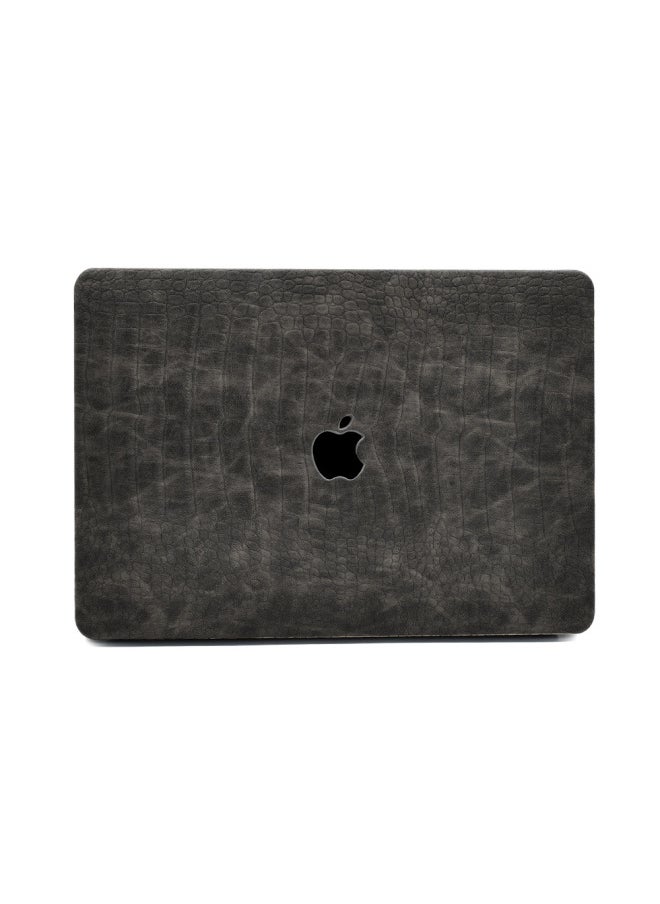 Generic - For Apple Notebook Protective Case Macbook Air13/14 "PU Alligator Pattern Computer Protective Case-Color:Antique Crocodile Pattern-Color 5-Applicable Model:(Hollow) 13.3 Pro (A1278) - Image 1