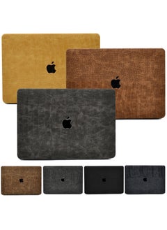 Generic For Apple Notebook Protective Case Macbook Air13/14 "PU Alligator Pattern Computer Protective Case-Color:Antique Crocodile Pattern-Color 5-Applicable Model:(Hollow) 13.3 Pro (A1278)  - Image 2