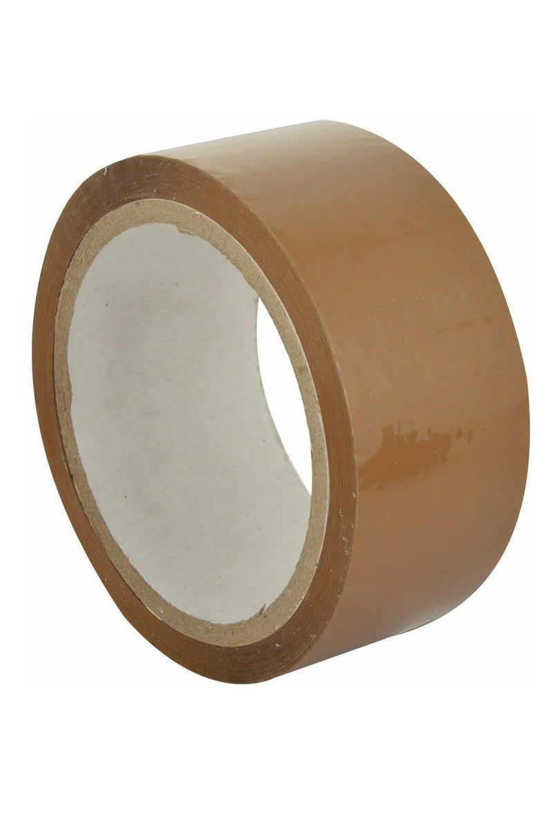 Generic Brown Packaging Tape | 2 inches x 50 yards Strong Heavy Duty Packing Tape for Parcel Boxes, Moving Boxes, Large Postal Bags, Office Use [1 Rolls] - Image 1