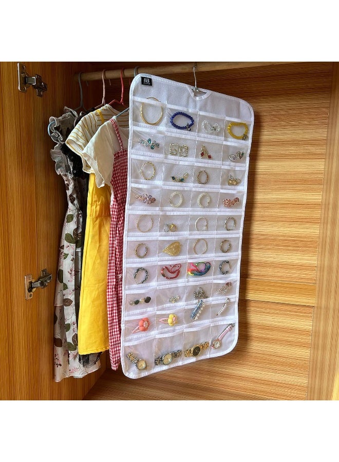 BB Brotrade Hanging Jewelry OrganizerAccessories Organizer80 Pocket Organizer for Holding Jewelries - Image 3