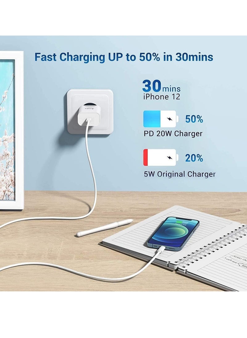 USB C to Lightning Cable MFi Certified 3Pack 6FT Fast iPhone 13 Charger Cable - Lightning to Type C Cable Compatible with iPhone 13 12 Pro 11 Max XS XR 8 Plus SE 2020 iPad Pro AirPods Pro - Image 4
