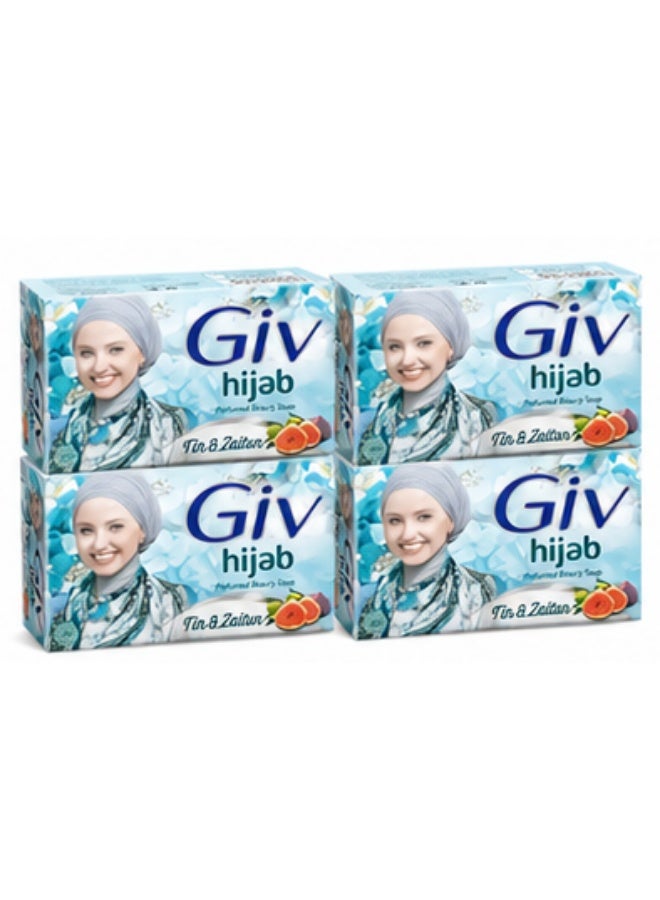 Giv Hijab Soap with Fig and Olive, Natural Cosmetic Soap - 4 PC - 72g - Image 1