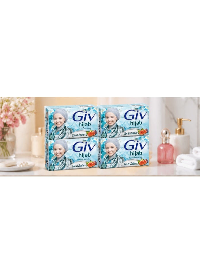 Giv Hijab Soap with Fig and Olive, Natural Cosmetic Soap - 4 PC - 72g - Image 2