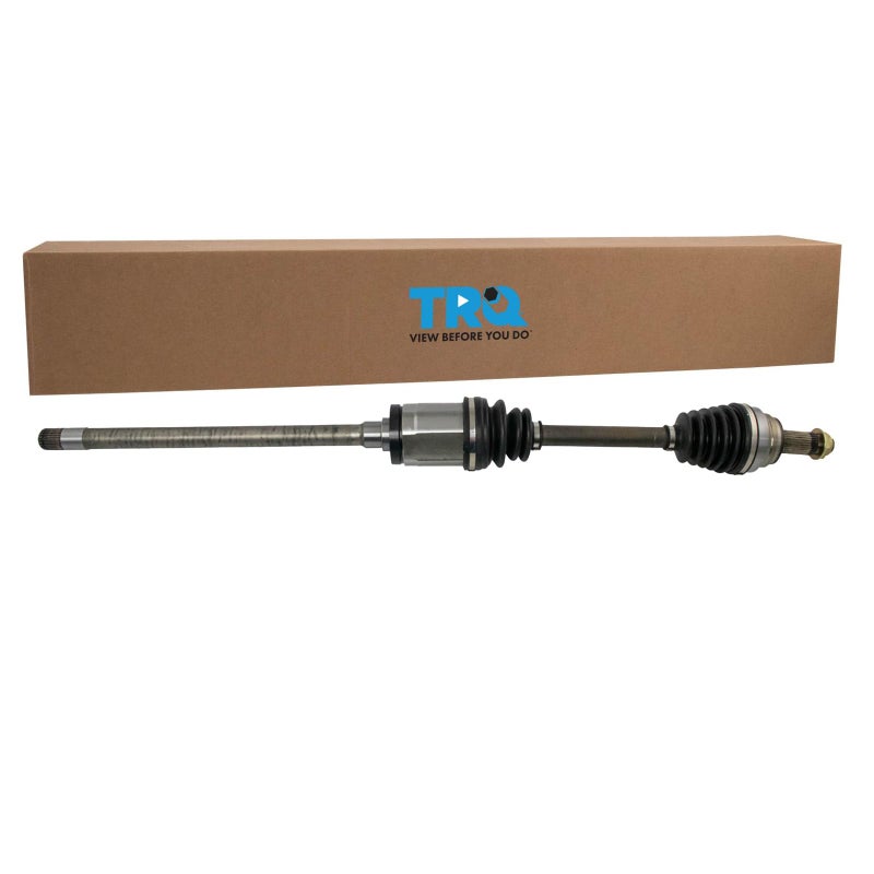 TRQ Front Right CV Axle Shaft Assembly Passenger Side Compatible with 20072018 BMW X5 20082019 X6 Neoprene Boots Moly Greased