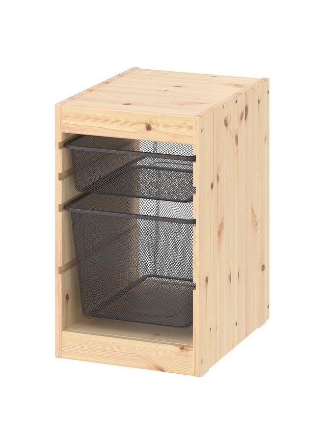 Storage Combination, Light White Stained Pine/Dark Grey, 32X44X52 Cm - pzsku/ZC866FFFDCB930D4A5F31Z/45/_/1732971256/2673fd05-4edc-4aa0-a334-4c053cccadc9