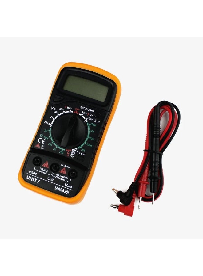 Digital Multimeter with Backlight Display for Voltage, Current, and Resistance Testing - Image 2